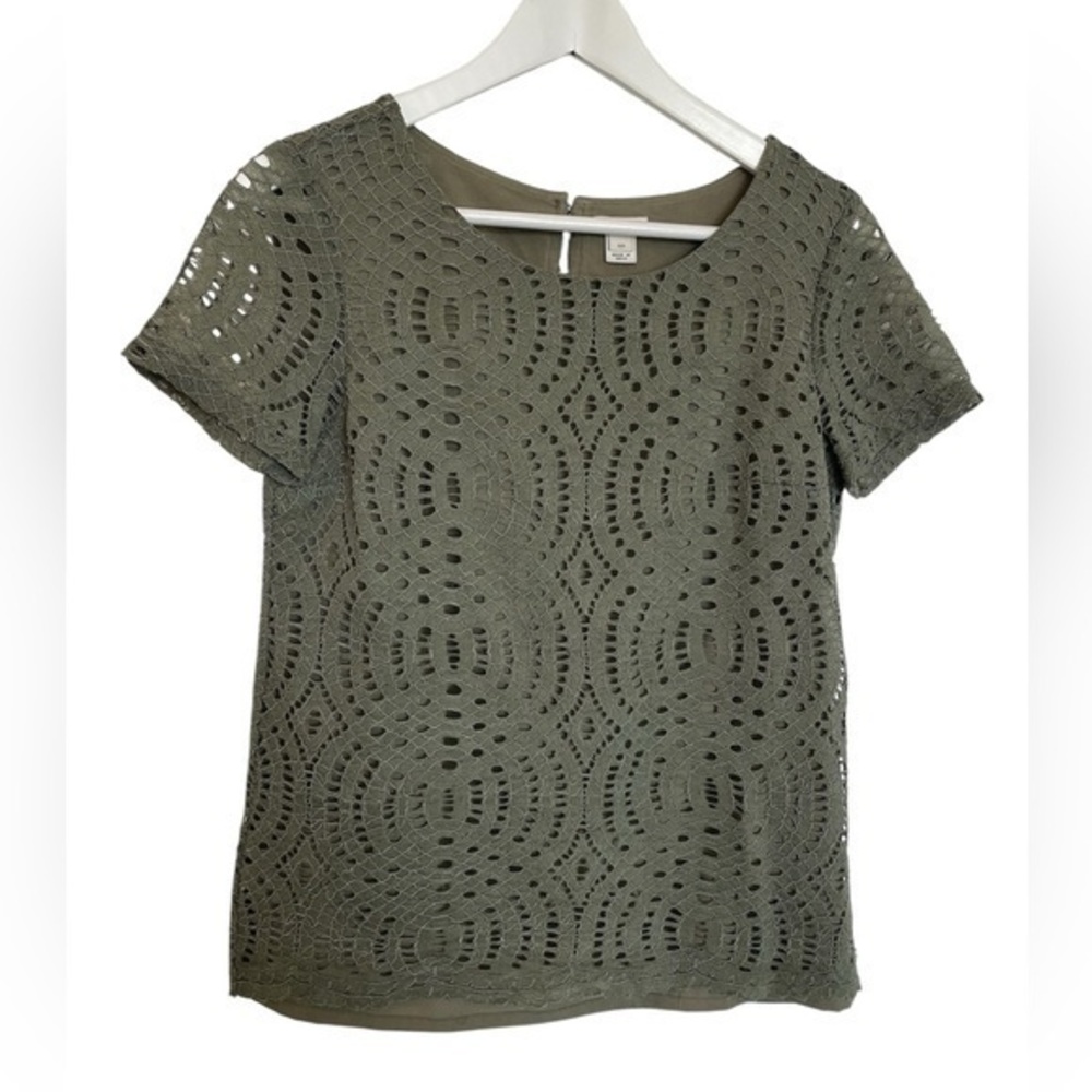 J Crew Green Blouse